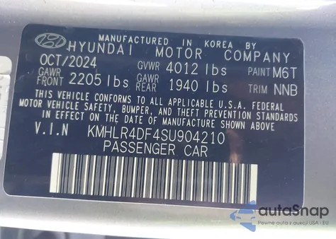 2025 Hyundai Elantra N Line из США, поврежденный, VIN KMHLR4DF4SU904210